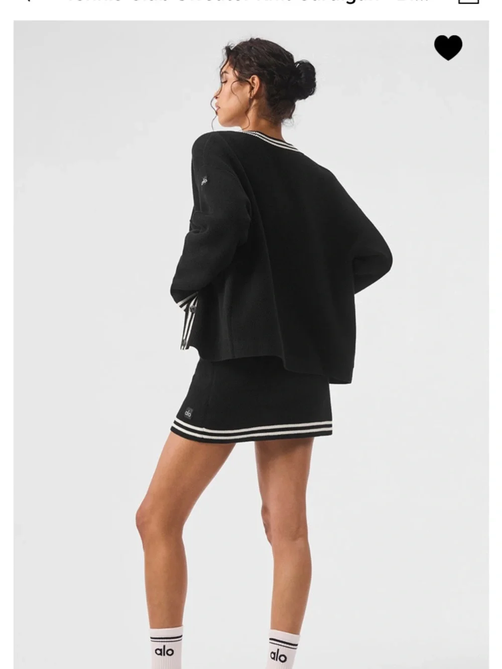 ALO Yoga Tennis Club Sweater Knit Cardigan - Picture 2 of 7